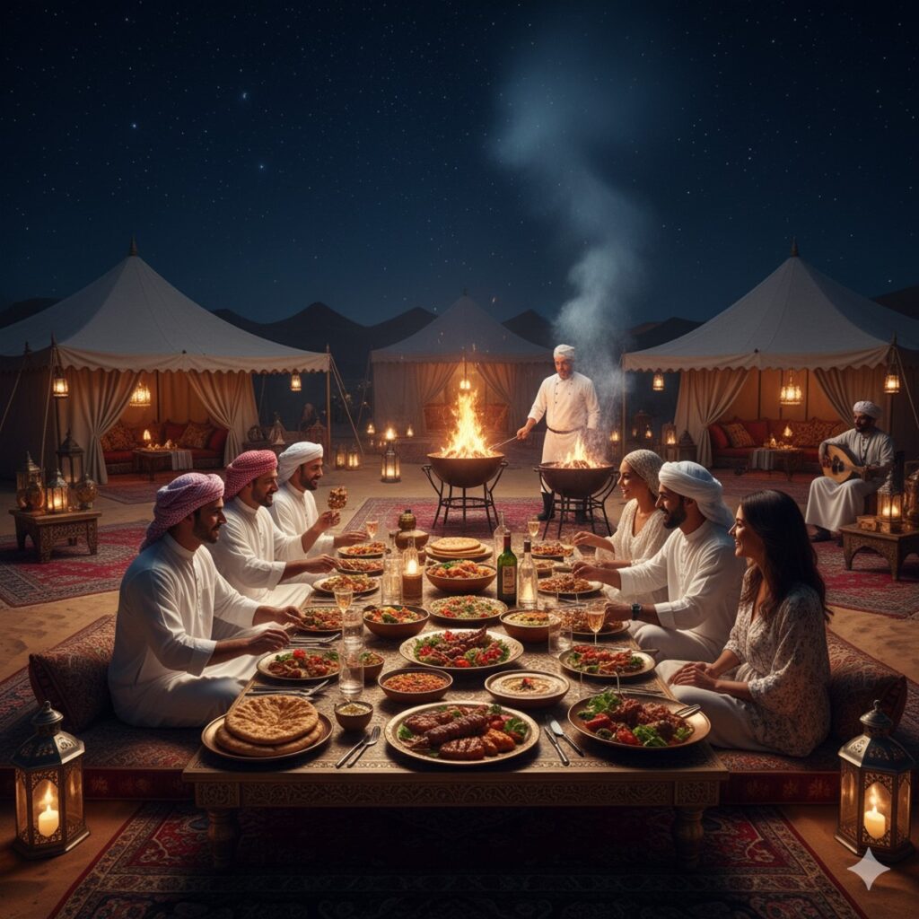 Arabic BBQ dinner