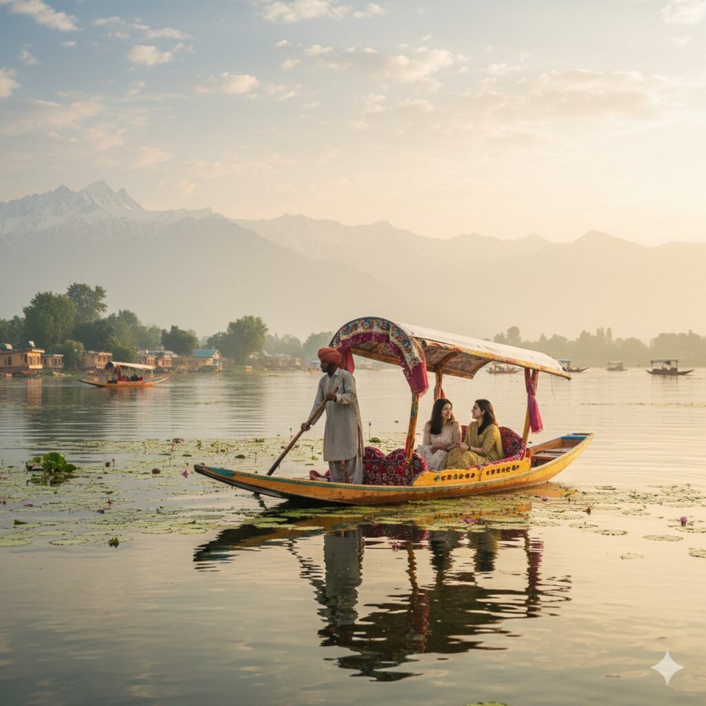 Shikara ride on Dal Lake